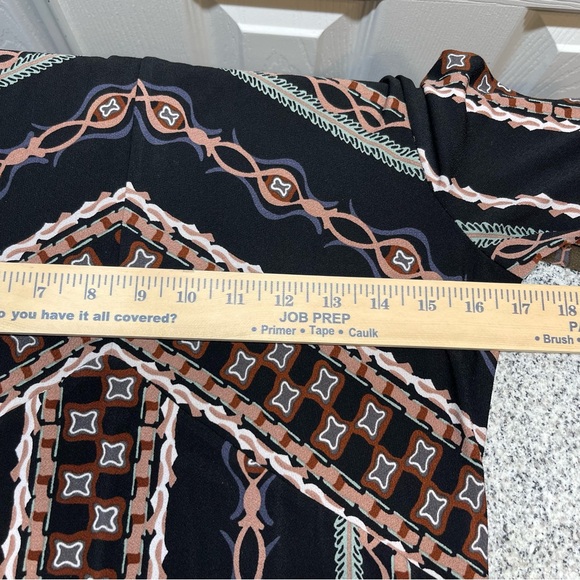 Free People Stella Midi Dress Boho Chic Long Sleeve Geometric Print Size M - Picture 10 of 12